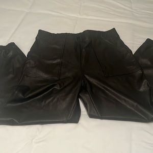 Spanx Vegan Leather Jogger XL